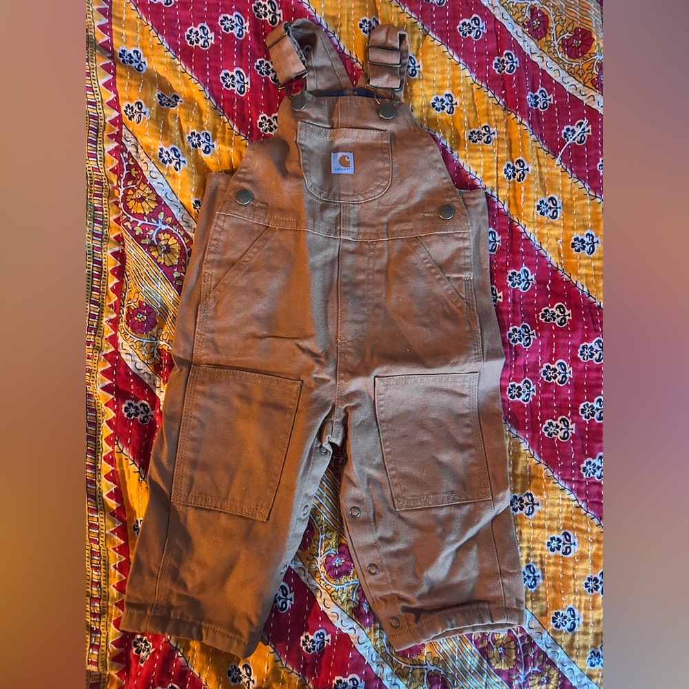 Carhartt Brown Baby Overalls